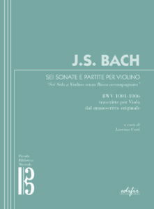 J.S. BACH. Sei Sonate e Partite per violino – Edizione cartacea